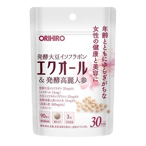 他サイト： オリヒロ エクオール&発酵高麗人参 90粒 返品種別Bの商品画像