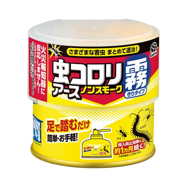 他サイト： アース製薬 虫コロリアース ノンスモーク霧タイプ 9〜12畳用 100ml (対象害虫:ムカデ、クモ、アリ、カメムシ等)返品種別の商品画像