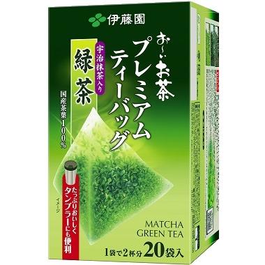 他サイト： 伊藤園 お〜いお茶 プレミアムティーバッグ 宇治抹茶入り緑茶 1箱(20袋) 返品種別Bの商品画像