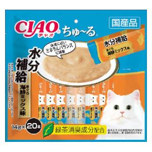 他サイト： いなばペットフード CIAO ちゅ〜る 水分補給 まぐろ 海鮮ミックス味 14g×20本 返品種別Bの商品画像
