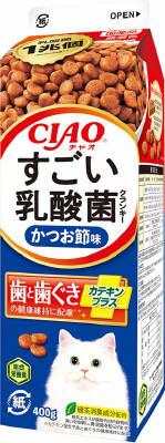 他サイト： いなばペットフード すごい乳酸菌 クランキー 牛乳パック かつお節味 400g 返品種別Bの商品画像