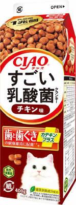 他サイト： いなばペットフード CIAO すごい乳酸菌 クランキー牛乳パック チキン味 400g 返品種別Bの商品画像