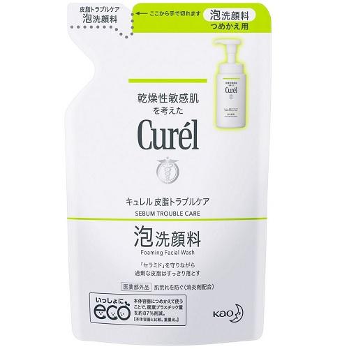 他サイト： 花王 キュレル 皮脂トラブルケア 泡洗顔料 つめかえ用 130ml 返品種別Aの商品画像