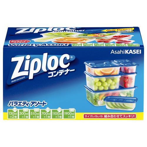 他サイト： 旭化成ホームプロダクツ ジップロックコンテナー バラエティアソート 7個 返品種別Aの商品画像