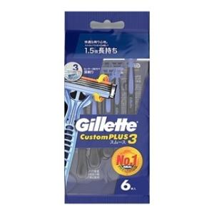 他サイト： P&GJapan ジレット カスタムプラス3スムース 6本 返品種別Aの商品画像