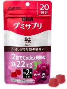 他サイト： UHA味覚糖 UHA グミサプリ 鉄 20日分 返品種別Bの商品画像