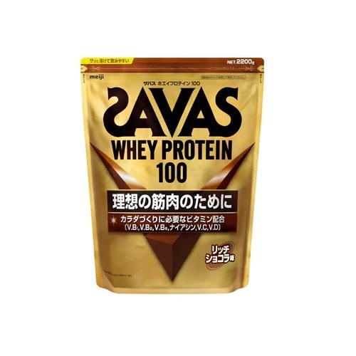 他サイト： 明治 ザバス ホエイプロテイン100 リッチショコラ味 2200g 返品種別Bの商品画像