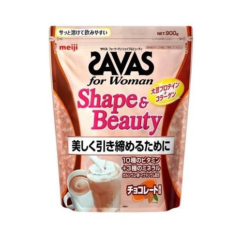 他サイト： 明治 ザバス(SAVAS) フォーウーマン シェイプ&ビューティ チョコレート風味 900g 返品種別Bの商品画像