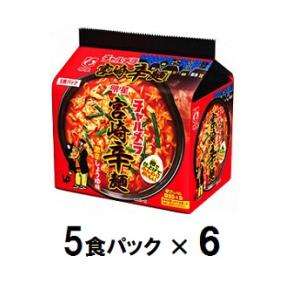 他サイト： 明星食品 チャルメラ 宮崎辛麺 (5食パック×6) 返品種別Bの商品画像
