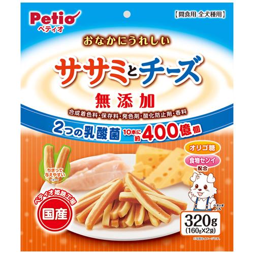 他サイト： ペティオ おなかにうれしいササミとチーズ 320g 返品種別Bの商品画像