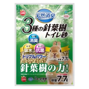 他サイト： マルカン 天然消臭 3種の針葉樹トイレ砂 7.7L 返品種別Aの商品画像