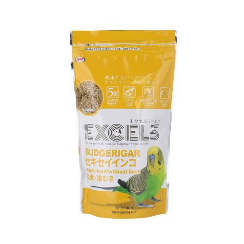 他サイト： ナチュラルペットフーズ エクセル5 セキセイインコ 皮むき 500g 返品種別Bの商品画像