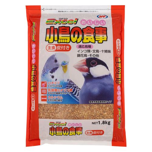 他サイト： ナチュラルペットフーズ エクセル おいしい小鳥の食事 皮付き 1.8 返品種別Aの商品画像