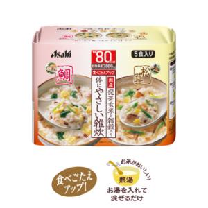 他サイト： アサヒグループ食品 体にやさしい鯛&松茸雑炊5食 返品種別Bの商品画像