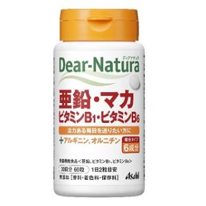 他サイト： アサヒグループ食品 ディアナチュラ 亜鉛・マカ・ビタミンB1・ビタミンB6(30日分)60粒入り 返品種別Bの商品画像
