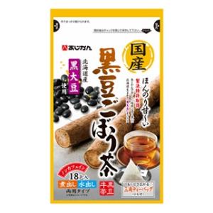 他サイト： あじかん 国産 黒豆ごぼう茶 18包 返品種別Bの商品画像