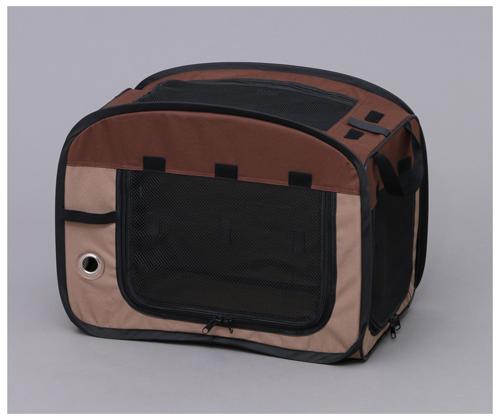 他サイト： アイリスオーヤマ 折りたたみソフトケージ Sサイズ ブラウン POSC500ABR返品種別Aの商品画像