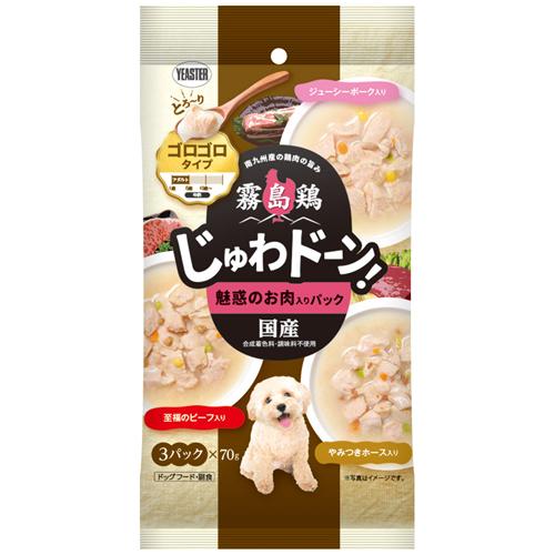 他サイト： イースター 霧島鶏 じゅわドーン! ゴロゴロ 魅惑のお肉入りパック 210g(70g×3袋) 返品種別Bの商品画像