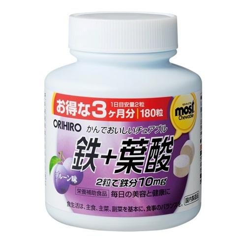 他サイト： オリヒロ MOSTチュアブル 鉄 180粒 返品種別Bの商品画像