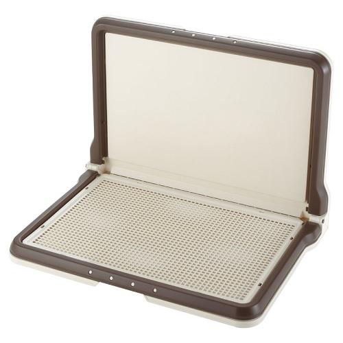 他サイト： リッチェル しつけ用ステップ L型トレー ワイド ダークブラウン 返品種別Bの商品画像