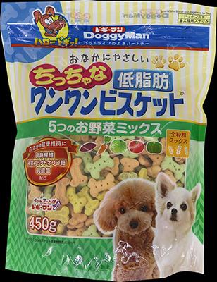 他サイト： ドギーマンハヤシ おなかちっちゃ低脂肪ワンワンビスケット 450g 返品種別Bの商品画像