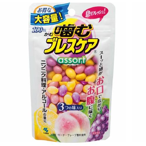 他サイト： 小林製薬 噛むブレスケア パウチ アソート 100粒 返品種別Aの商品画像