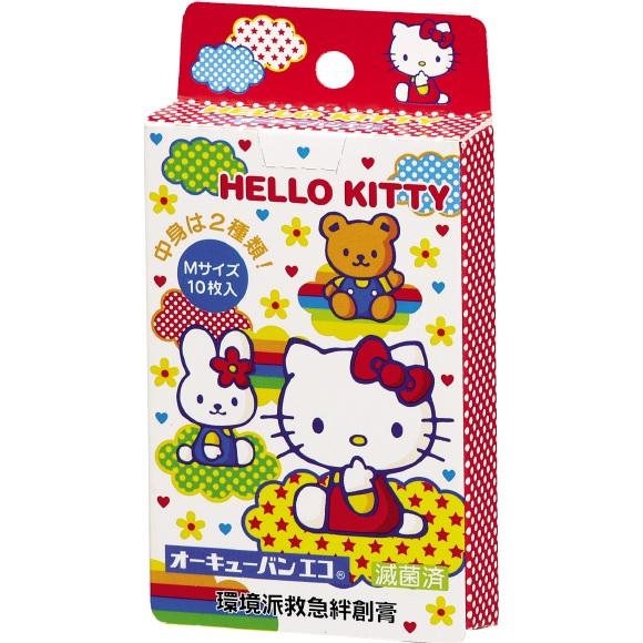 他サイト： ニチバン キャラクターオーキューバンエコ キティB 10枚入 返品種別Aの商品画像