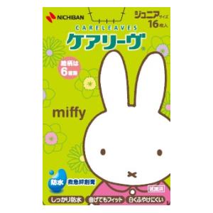 他サイト： ニチバン ケアリーヴ キャラクター ミッフィー ジュニアサイズ 16枚入 返品種別Aの商品画像