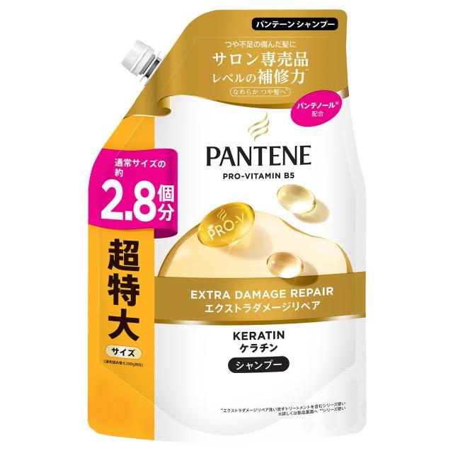 他サイト： P&GJapan パンテーン エクストラダメージリペア シャンプー つめかえ超特大サイズ 860ml 返品種別Aの商品画像