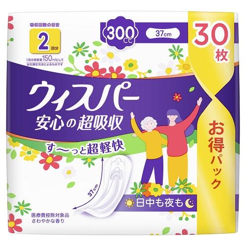 他サイト： P&GJapan ウィスパー 安心の超吸収 300cc 30枚 返品種別Aの商品画像