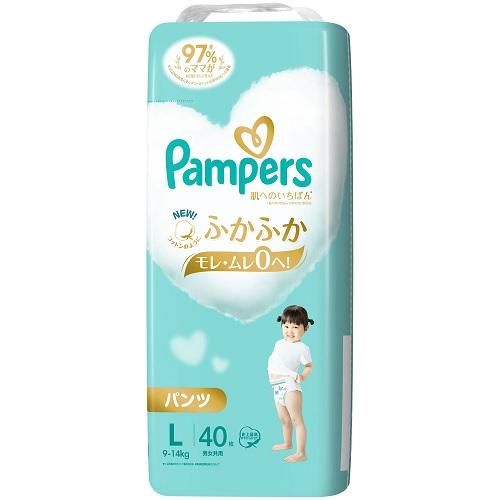 他サイト： P&G パンパース 肌へのいちばん パンツ Lサイズ 40枚 (9-14kg)返品種別Aの商品画像