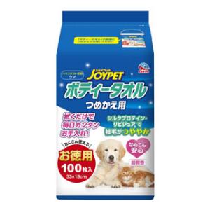 他サイト： アース・ペット JOYPET ボディータオルペット用 つめかえ用 100枚 返品種別Aの商品画像