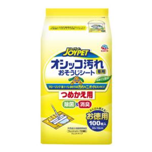 他サイト： アース・ペット JOYPET オシッコ汚れ専用おそうじシート つめかえ用 100枚 返品種別Bの商品画像