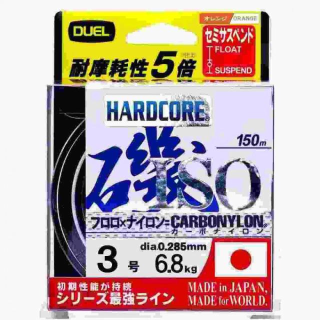他サイト： DUEL デュエル HARDCORE ISO CN 150m 3号 O 高視認オレンジの商品画像