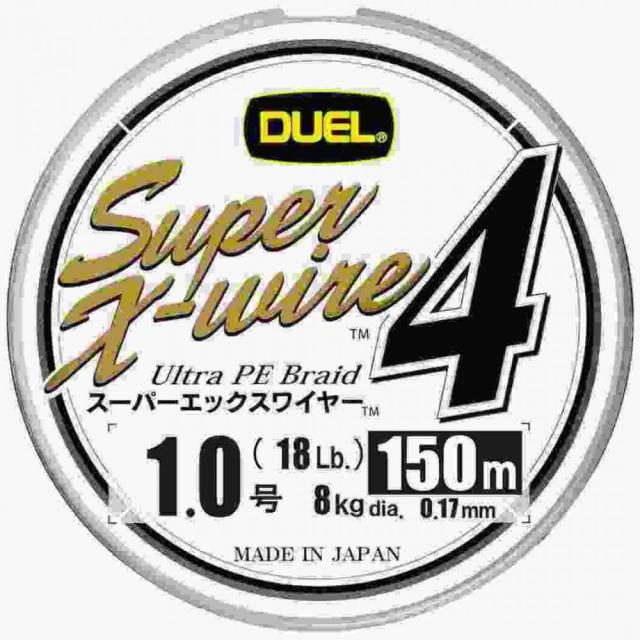 他サイト： DUEL デュエル SUPER X-WIRE 4 150m 1.0号 S シルバーの商品画像