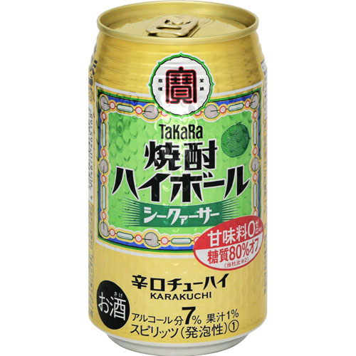 他サイト： 2ケースまで送料1梱包分 北海道 沖縄 離島除く ヤマト運輸 宝 焼酎ハイボール シークァーサー 350ml缶 24本入 ケースの商品画像