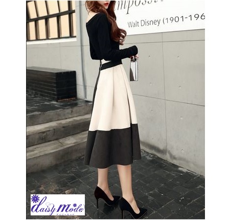 ワンピース レディース きれいめ ワンピース ミモレ丈 ワンピース レディース 上品 ワンピース 秋 バイカラー セパレートタイプの通販はau Pay マーケット Daisymode