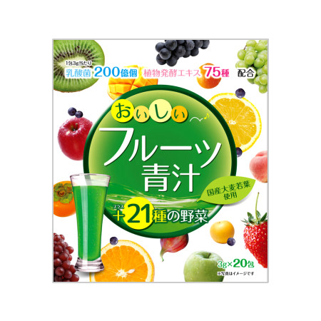 他サイト： ユーワ おいしいフルーツ青汁 20包(4960867005494)の商品画像