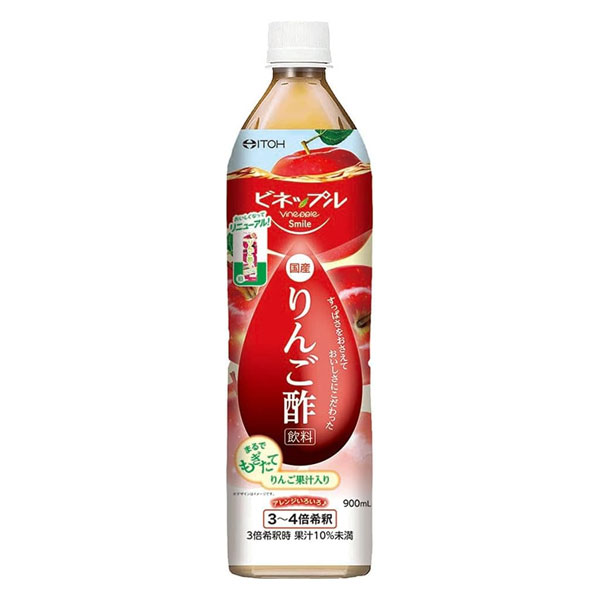 他サイト： 井藤漢方製薬 ビネップルスマイル りんご酢飲料 900mL- 井藤漢方製薬 の商品画像