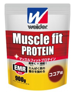 他サイト： ウイダー マッスルフィットプロテイン ココア味 840g  - 森永製菓 の商品画像