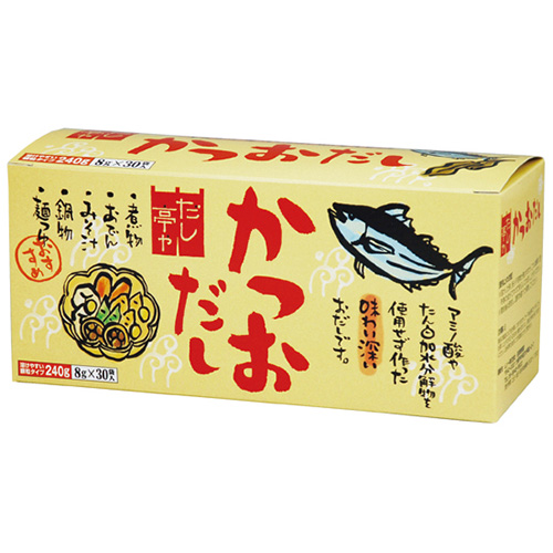 他サイト： だし亭や かつおだし 箱入 8g×30袋 - ムソー の商品画像