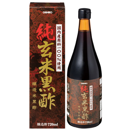 他サイト： 純玄米黒酢 720ml - オリヒロ の商品画像