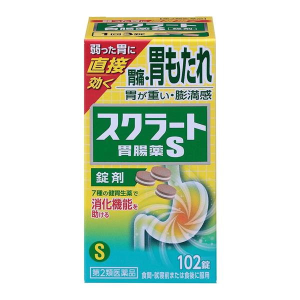 他サイト： 【第2類医薬品】 スクラート胃腸薬S(錠剤) 102錠 - ライオン [胃痛/胃もたれ]の商品画像