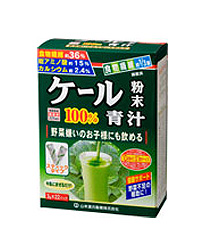他サイト： ケール粉末100%(スティックタイプ) 3g×22包- 山本漢方製薬 の商品画像
