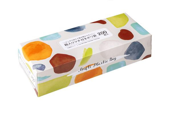 他サイト： 箱入マチ付ポリ袋 半透明タイプ 35×21×マチ4cm 200枚入の商品画像