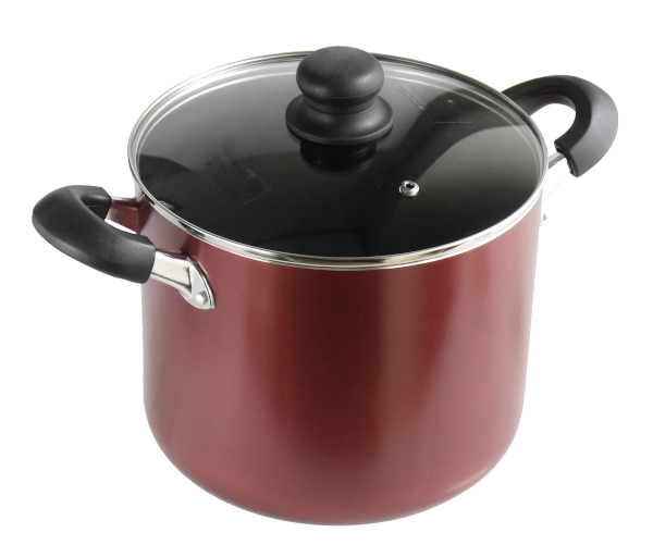 他サイト： 寸胴鍋 キュイジーヌ ガラス蓋付 IH対応 直径22cmの商品画像