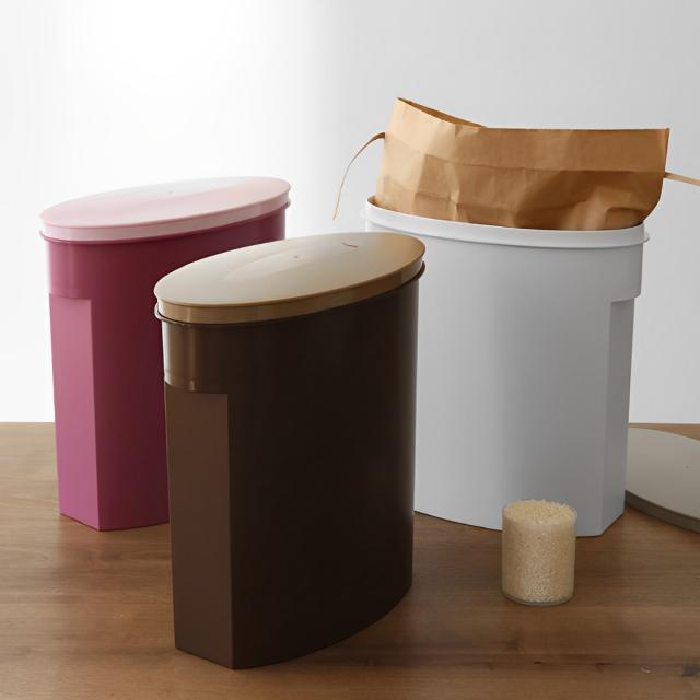 他サイト： 米びつ 5kg お米袋そのまま保存ケース ( ライスストッカー 米櫃 ライスボックス おすすめ こめびつ 米ストッカー お米ストの商品画像