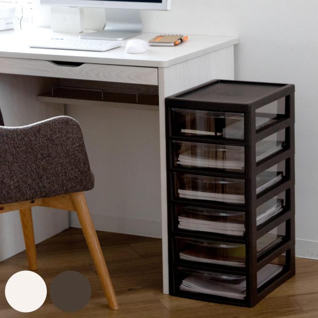 他サイト： 書類ケース フロアケース アプロス A4 深型6段 幅27×奥行34.5×高さ64.8cm ( レターケース 引き出し 6段 書の商品画像