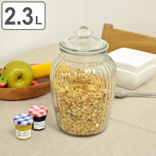他サイト： 保存容器 2.3L アンティーククッキージャー ガラス ( キャニスター ガラス保存容器 クッキージャー ガラスジャー ガラス保の商品画像