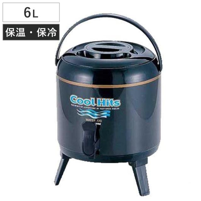 他サイト： ウォータージャグ 6L クールヒッツ キャプテンスタッグ ( ウオータージャグ スポーツジャグ 6リットル アウトドア用品 水筒の商品画像